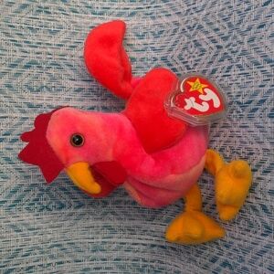 TY STRUT the ROOSTER Beanie Baby 1996 Vintage Toy Collectible ✨ BD 4-8-96